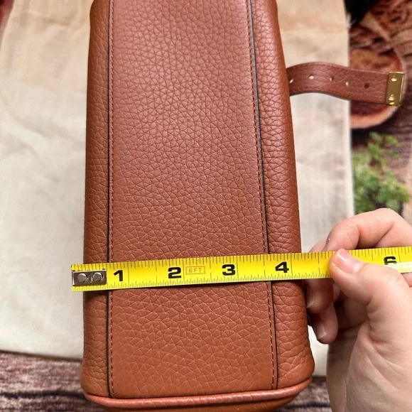 Mulberry Mini Alexa in heavy grain leather bag chestnut - Picture 16 of 16